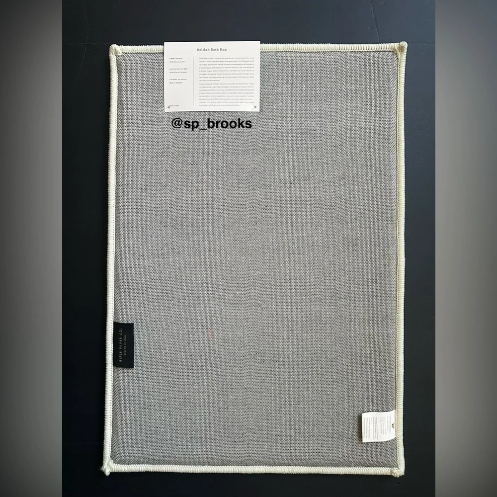🎁Rifle Paper Co x Loloi Delilah 17”x24” Bath Rug - Multi Foam Polyester Pile